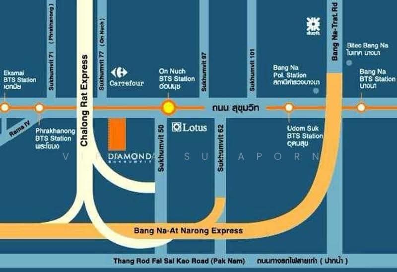 Diamond Sukhumvit, Bangkok, 1558 Sukhumvit Road, Phra Kanong, Khlong Toei, Bangkok, 2 Bedrooms, 59 sqm, Condo For Rent, by Vipada Supaporn, 500532809 - DDproperty.com