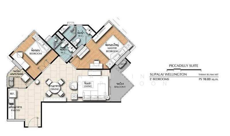 Supalai Wellington, Bangkok, Thiam Ruammit Road, Huai Khwang, Bangkok, 2 Bedrooms, 76 sqm, Condo For Rent, by Nakarin Sookpaiboon, 500533058 - DDproperty.com