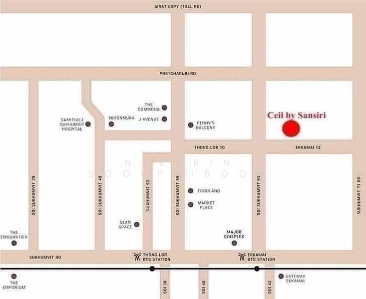 CEIL by Sansiri : ซีล บาย แสนสิริ, กรุงเทพ, 11 ซอยเอกมัย 12 ถนนสุขุมวิท 63, คลองตันเหนือ, วัฒนา, กรุงเทพ, 47 ตร.ม., Condo ให้เช่า, โดย Nakarin Sookpaiboon, 500533063 - DDproperty.com