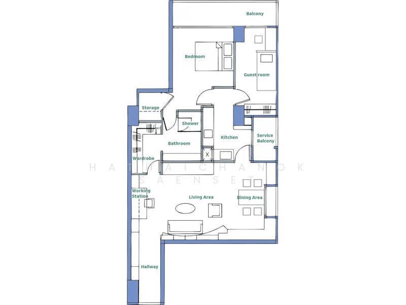 Icon III, Bangkok, 858 Sukhumvit Road, Khlong Tan Nua, Watthana, Bangkok, 2 Bedrooms, 90 sqm, Condo For Rent, by Hathaichanok Saenset, 500534557 - DDproperty.com