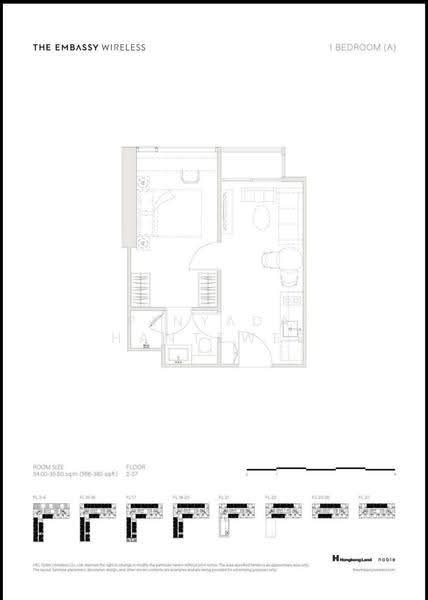 The Embassy Wireless, Bangkok, 1042 Witthayu Rd, Lumphini, Pathum Wan, Bangkok, 1 Bedroom, 35 sqm, Condo For Sale, by Pinyada Hantewee, 500534650 - DDproperty.com