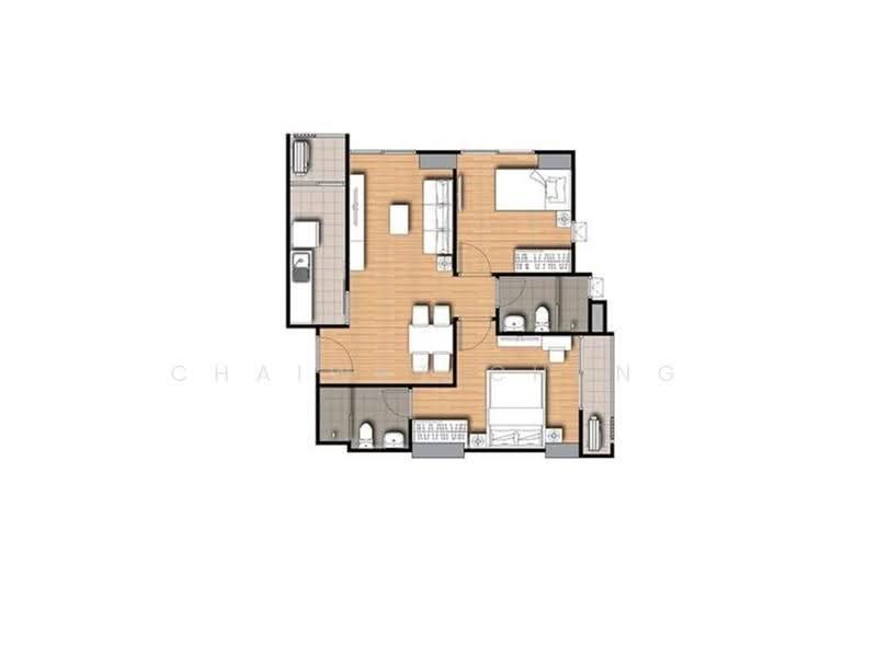 Supalai Veranda Rama 9, Bangkok, 349 Rama 9, Bang Kapi, Huai Khwang, Bangkok, 2 Bedrooms, 63 sqm, Condo For Sale, by Chaiwat Chung, 500535303 - DDproperty.com
