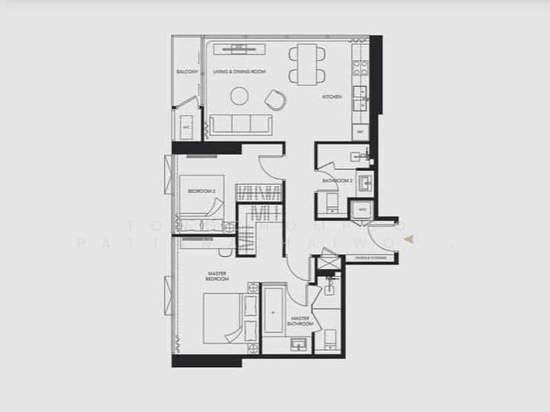 Celes Asoke, Bangkok, 8-10 Sukhumvit 21, Khlongtoei Nua, Watthana, Bangkok, 2 Bedrooms, 70 sqm, Condo For Rent, by Tongchompoo Pattanachaiwongkoon, 500536687 - DDproperty.com