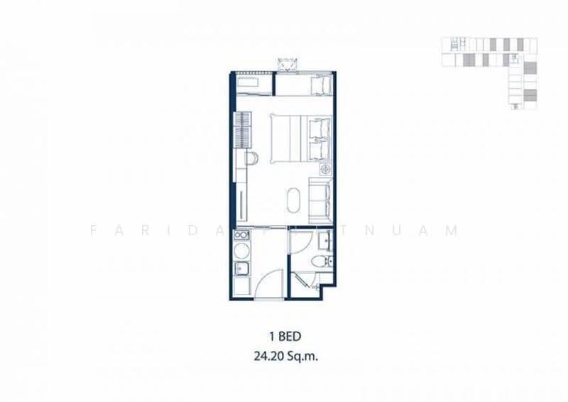 Park Origin Phayathai, Bangkok, 89 Phaya Thai Road, Thanon Phaya Thai, Ratchathewi, Bangkok, Studio, 24 sqm, Condo For Sale, by Farida Phetnuam, 500537237 - DDproperty.com