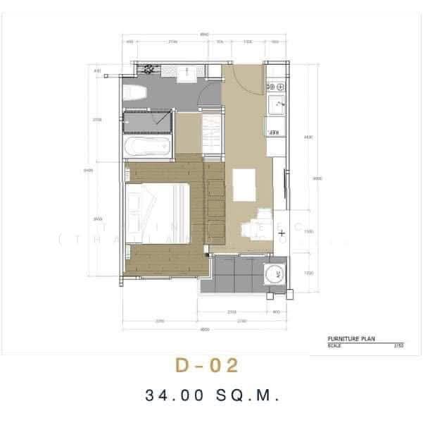 Yuu Sriracha, Chon Buri (Pattaya), 168/4 Moo 9, Sukhumvit Road, Bang Phra, Si Racha, Chon Buri (Pattaya), Studio, 34 sqm, Condo For Sale, by Infinity EEC (Thailand) Co., Ltd., 500537310 - DDproperty.com