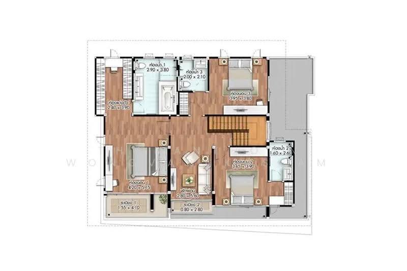 Setthasiri Krungthep Kreetha, Bangkok, Krungthep Kreetha Road, Hua Mak, Bang Kapi, Bangkok, 4 Bedrooms, 260 sqm, Single Detached House For Rent, by Thananthorn Wongvarnkaseam, 500538122 - DDproperty.com