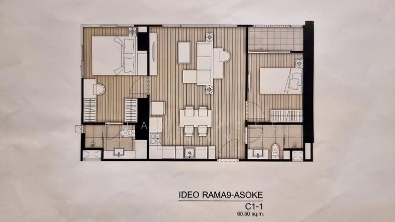 IDEO Rama 9-Asoke : ไอดีโอ พระราม 9-อโศก, กรุงเทพ, ถนนพระราม 9, ห้วยขวาง, กรุงเทพ, 61 ตร.ม., คอนโด ให้เช่า, โดย Phakawadee Jiramanee, 500538462 - DDproperty.com