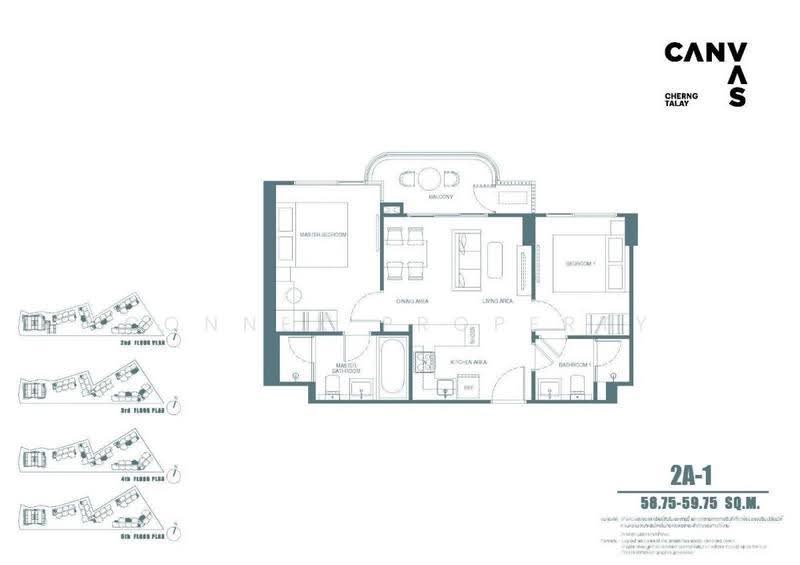 CANVAS Cherngtalay, Phuket, 5 Pasak-Koktanod Road, Choeng Thale, Thalang, Phuket, 2 Bedrooms, 60 sqm, Condo For Rent, by Connex Property, 500541320 - DDproperty.com
