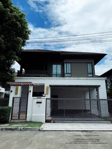 Setthasiri Sansai, Chiang Mai, 1001 Road, Nong Chom, San Sai, Chiang Mai, 3 Bedrooms, 170 sqm, Single Detached House For Rent, by The Positive ที่ดิน บ้าน คอนโด, 500543023 - DDproperty.com