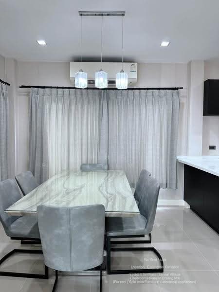 Setthasiri Sansai, Chiang Mai, 1001 Road, Nong Chom, San Sai, Chiang Mai, 3 Bedrooms, 170 sqm, Single Detached House For Rent, by The Positive ที่ดิน บ้าน คอนโด, 500543023 - DDproperty.com