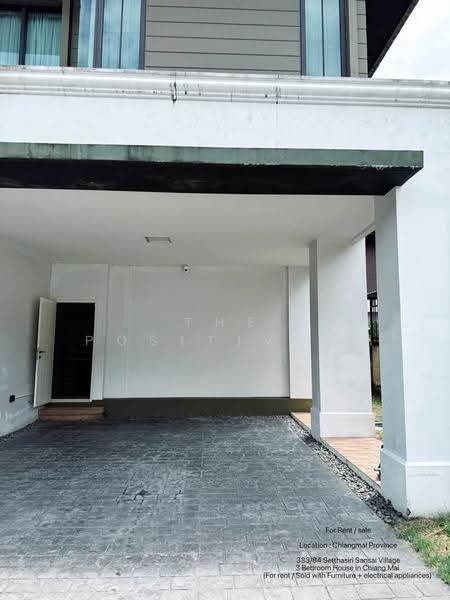 Setthasiri Sansai, Chiang Mai, 1001 Road, Nong Chom, San Sai, Chiang Mai, 3 Bedrooms, 170 sqm, Single Detached House For Rent, by The Positive ที่ดิน บ้าน คอนโด, 500543023 - DDproperty.com