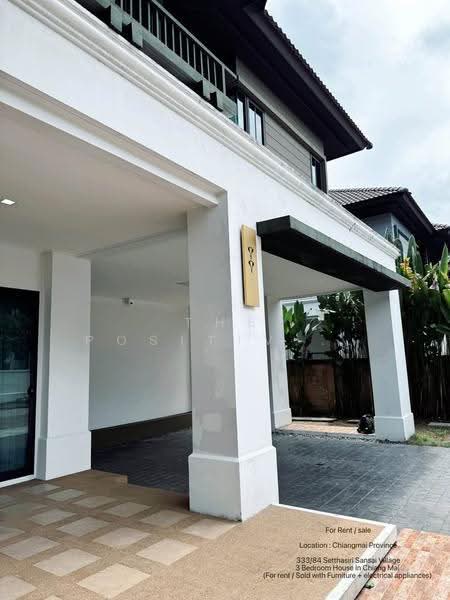 Setthasiri Sansai, Chiang Mai, 1001 Road, Nong Chom, San Sai, Chiang Mai, 3 Bedrooms, 170 sqm, Single Detached House For Rent, by The Positive ที่ดิน บ้าน คอนโด, 500543023 - DDproperty.com