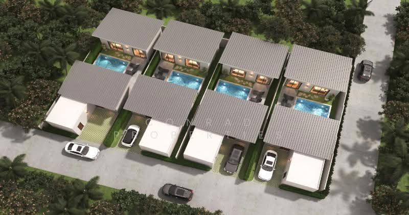 Modern 3 Bed Garden Pool Villas for Sale in Bophut, สุราษฎร์ธานี, บ่อผุด, เกาะสมุย, สุราษฎร์ธานี, 249 ตร.ม., วิลล่า ขาย, โดย Conrad Properties, 500543069 - DDproperty.com