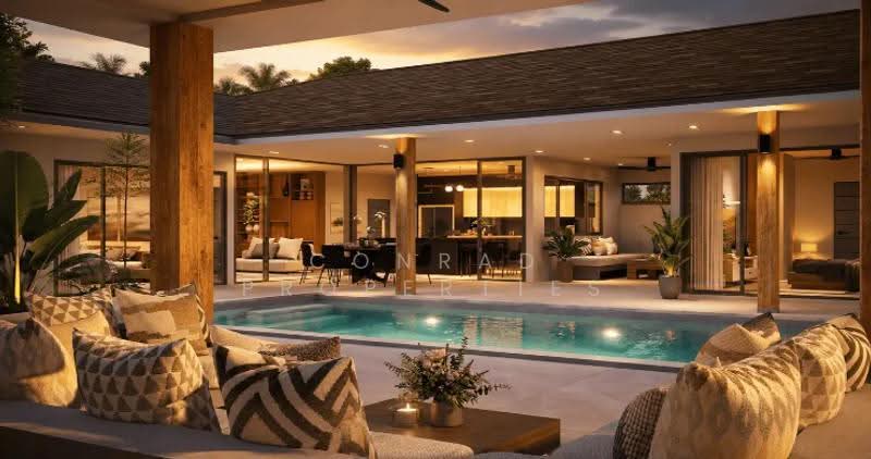 Tropical 3 Bed Garden Pool Villas for Sale in Maenam, สุราษฎร์ธานี, แม่น้ำ, เกาะสมุย, สุราษฎร์ธานี, 450 ตร.ม., Villa ขาย, โดย Conrad Properties, 500543142 - DDproperty.com