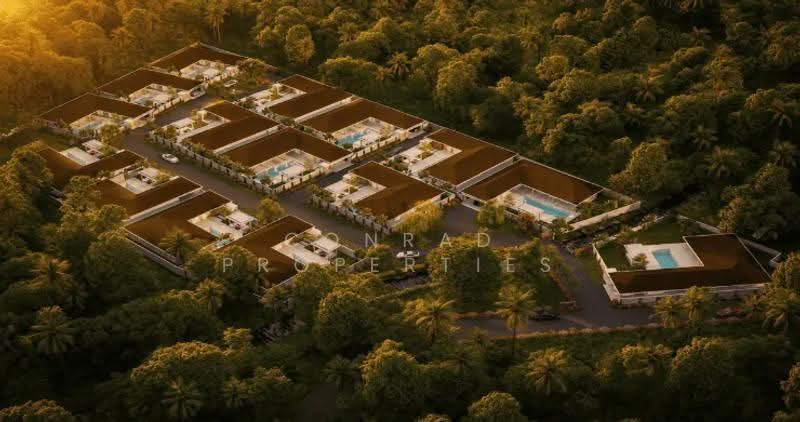 Tropical 3 Bed Garden Pool Villas for Sale in Maenam, สุราษฎร์ธานี, แม่น้ำ, เกาะสมุย, สุราษฎร์ธานี, 450 ตร.ม., Villa ขาย, โดย Conrad Properties, 500543142 - DDproperty.com