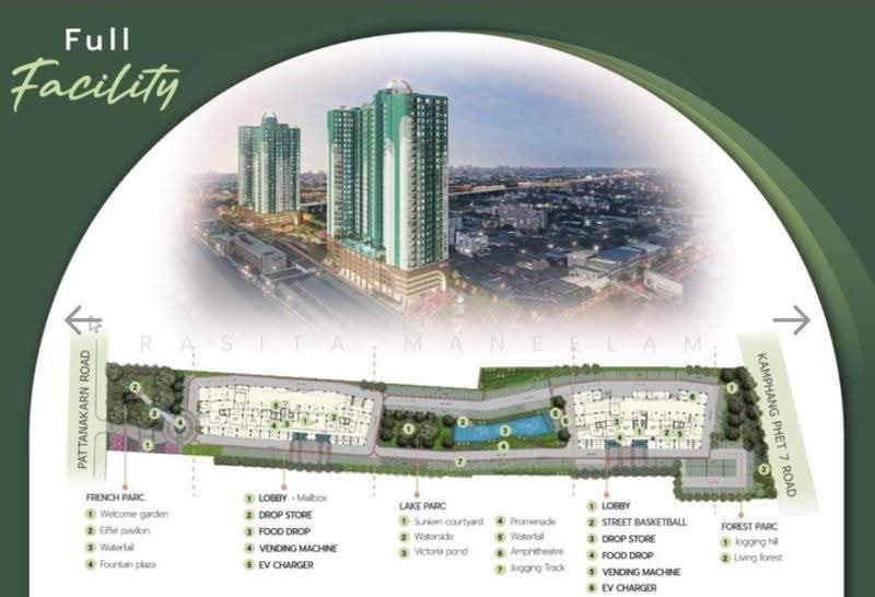 Supalai Parc Ekkamai-Pattanakarn, Bangkok, Suan Luang, Bangkok, 2 Bedrooms, 64 sqm, Condo For Sale, by Rasita Maneelam, 500543207 - DDproperty.com