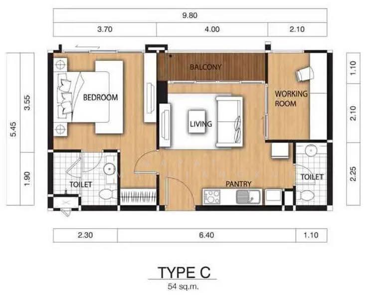 Click Condo Sukhumvit 65, Bangkok, 101 Soi Sukhumvit 65 Sukhumvit Road, Phra Kanong Nua, Watthana, Bangkok, 1 Bedroom, 54 sqm, Condo For Sale, by Napat Thamakulangkul, 500543318 - DDproperty.com