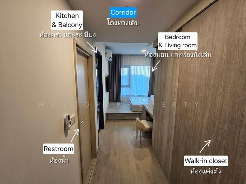 COBE Kaset-Sripatum, Bangkok, Phahon Yothin Rd, Lat Yao, Chatuchak, Bangkok, 1 Bedroom, 27 sqm, Condo For Rent, by Holtop Property, 500544907 - DDproperty.com