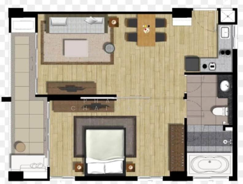 Rajapruek Greenery Hill, Chiang Mai, Soi Village Thipphomor Hill 4, Mae Hia Subdistrict, Mueang Chiang Mai District, Chiang Mai 50100, Thailand, Mae Hia, Muang Chiang Mai, Chiang Mai, 1 Bedroom, 50 sqm, Condo For Sale, by Pharita Chaimanee, 500546982 - DDproperty.com