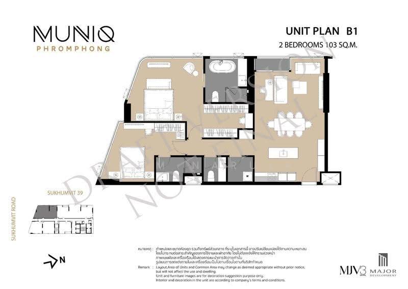 Muniq Phrom Phong, bangkok, Soi Sukhumvit 39, Khlong Tan Nua, Watthana, Bangkok, 2 Bedrooms, 102 sqm, Condo For Sale, by Prem Narula, 500548036 - DDproperty.com