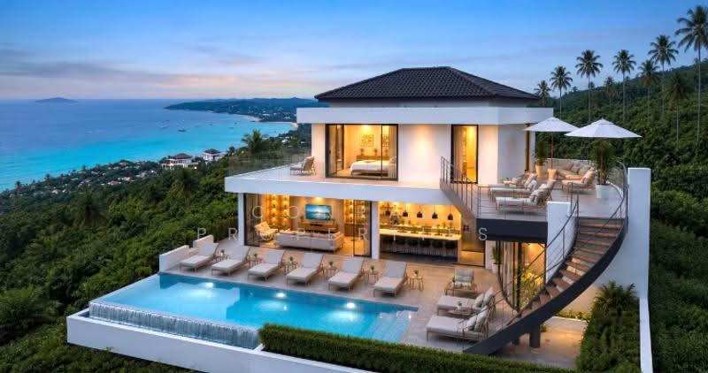Modern 3-Bedroom Sea View Pool Villa in Chaweng Hills, สุราษฎร์ธานี, บ่อผุด, เกาะสมุย, สุราษฎร์ธานี, 450 ตร.ม., วิลล่า ขาย, โดย Conrad Properties, 500548100 - DDproperty.com