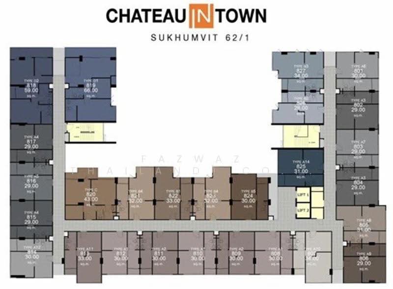 Chateau In Town Sukhumvit 62/1 Phase 2, Bangkok, 98 Soi Sukhumvit 62/1 Sukhumvit Road, Bang Chak, Phra Khanong, Bangkok, 1 Bedroom, 32 sqm, Condo For Sale, by Fazwaz (Thailand) Co., Ltd., 500548311 - DDproperty.com