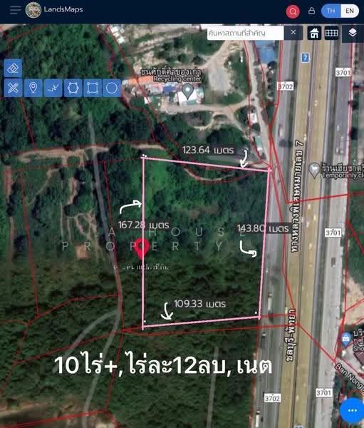 Prime land in Bang Phra, adjacent to the Bang Saen motorway, Chon Buri (Pattaya), Bang Phra, Si Racha, Chon Buri (Pattaya), , 16,000 sqm, Land For Sale, by A House Property Co.,Ltd., 500549577 - DDproperty.com