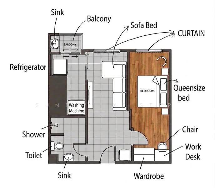 My Condo Sukhumvit 81 : มายคอนโด สุขุมวิท81, กรุงเทพ, ซอยสุขุมวิท 81 ถนนสุขุมวิท, บางจาก, พระโขนง, กรุงเทพ, 35 ตร.ม., Condo ให้เช่า, โดย Sunny Next Step, 500549749 - DDproperty.com