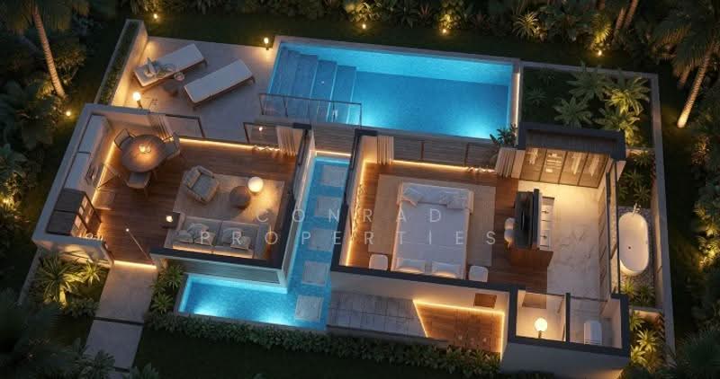 Sleek 1 Bed Sea view Investment Villas in Nathon, Surat Thani, Lipa Noi, Ko Samui, Surat Thani, 1 Bedroom, 105 sqm, Villa For Sale, by Conrad Properties, 500550971 - DDproperty.com