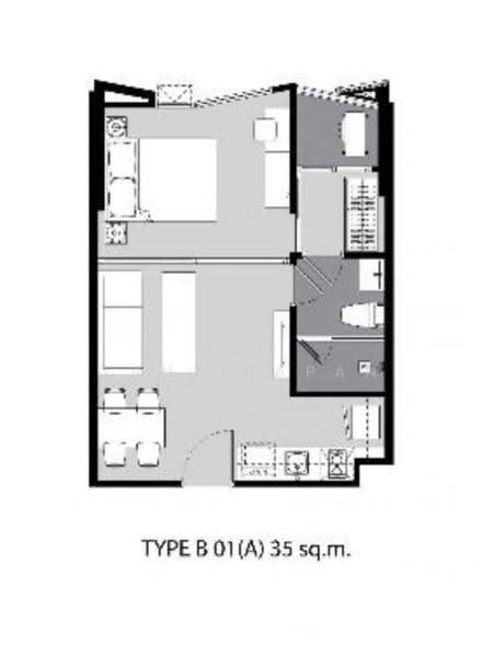 Rhythm Ekkamai, Bangkok, 11 Soi Sukhumvit 63, Khlongtoei Nua, Watthana, Bangkok, 1 Bedroom, 35 sqm, Condo For Rent, by Nat Tantirapan, 500551212 - DDproperty.com