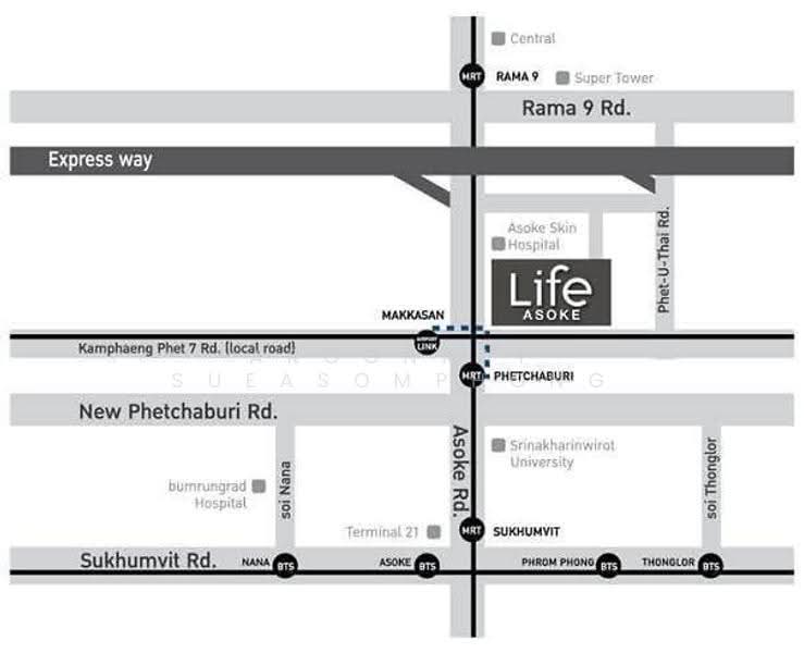 Life Asoke : ไลฟ์ อโศก, กรุงเทพ, ถนนอโศก-ดินแดง แขวงบางกะปิ เขตห้วยขวาง กทม, บางกะปิ, ห้วยขวาง, กรุงเทพ, 30 ตร.ม., คอนโด ให้เช่า, โดย Aroonrat Sueasomphong, 500551780 - DDproperty.com