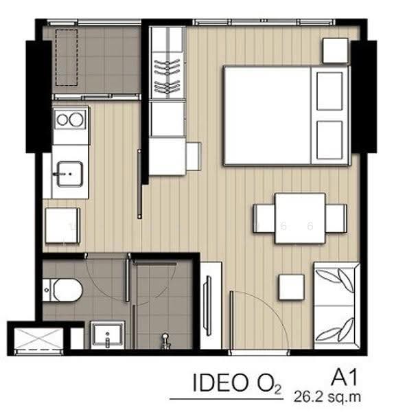 IDEO O2 บางนา, กรุงเทพ, 195 ถนนสรรพาวุธ, บางนาใต้, บางนา, กรุงเทพ, 26 ตร.ม., คอนโด ขาย, โดย บจ.แอเรีย66 เรียล เอสเตท จำกัด, 500552228 - DDproperty.com