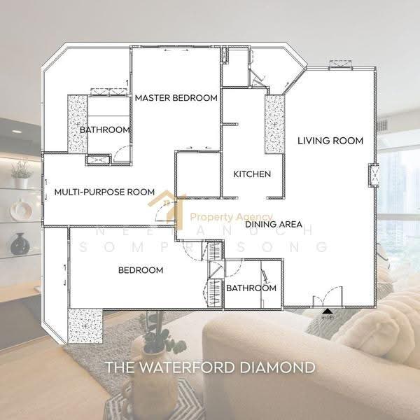 The Waterford Diamond Tower สุขุมวิท (เดอะวอเตอร์ฟอร์ด ไดมอน ทาวเวอร์ สุขุมวิท), กรุงเทพ, 758/18 ซอยสุขุมวิท 30/1 ถนนสุขุมวิท, คลองเตย, กรุงเทพ, 144 ตร.ม., คอนโด ขาย, โดย Neeranuch Somprasong, 500553914 - DDproperty.com