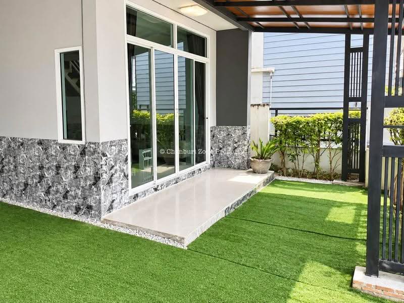 มาใหม่ ให้เช่า บ้านแฝด ม.ทริโอทาวน์ ไร่กล้วย ศรีราชา, chon-buri, Surasak, Si Racha, Chon Buri (Pattaya), 3 Bedrooms, 120 sqm, Semi-Detached House (Twin House) For Rent, by Dusit Saengfa, 500554335 - DDproperty.com