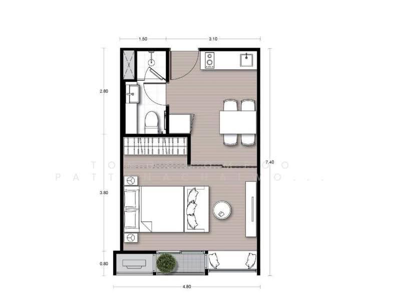 Noble Form Thonglor, Bangkok, Sukhumvit 55, Khlong Tan Nua, Watthana, Bangkok, 1 Bedroom, 32 sqm, Condo For Sale, by Tongchompoo Pattanachaiwongkoon, 500556050 - DDproperty.com