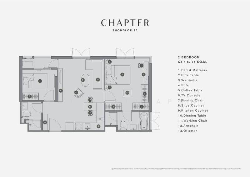 Chapter Thonglor 25, Bangkok, Soi Thonglor 25, Sukhumvit Road, Khlong Tan Nua, Watthana, Bangkok, 2 Bedrooms, 57 sqm, Condo For Sale, by Nat Tantirapan, 500556389 - DDproperty.com