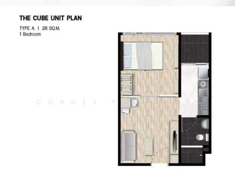 The Cube Urban Sathorn - Chan : เดอะ คิวบ์ เออร์เบิน สาทร - จันทน์, กรุงเทพ, ซอยจันทน์ 51, วัดพระยาไกร, บางคอแหลม, กรุงเทพ, 29 ตร.ม., คอนโด ขาย, โดย Connex Property, 500556486 - DDproperty.com