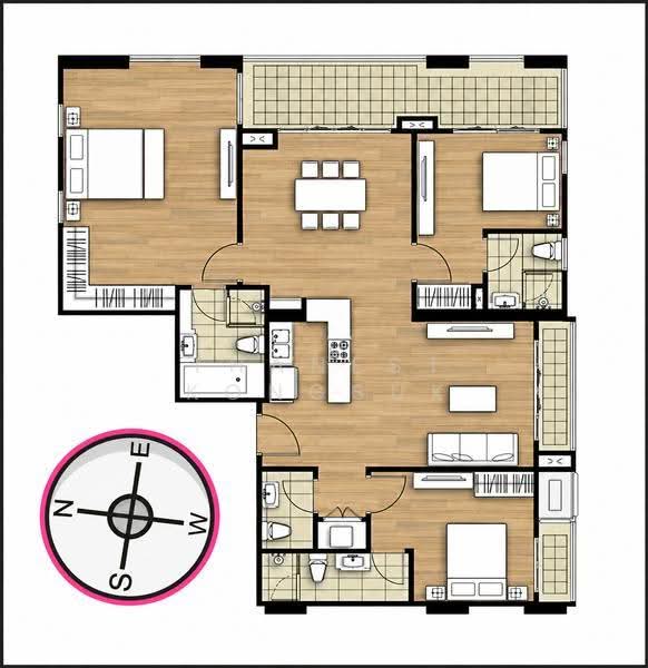 Preen by Sansiri, Bangkok, Ploenchit, Lumphini, Pathum Wan, Bangkok, 3 Bedrooms, 144 sqm, Condo For Sale, by Thanest Kongsuk, 500556769 - DDproperty.com