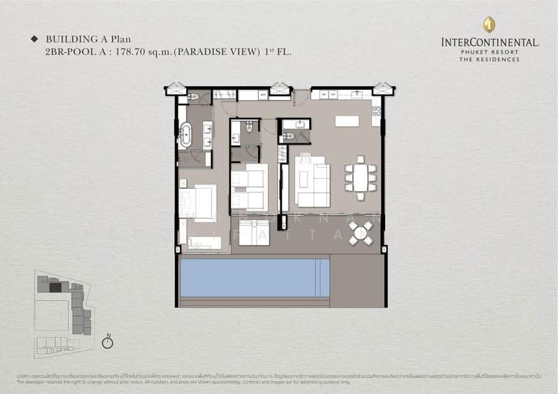 The Residences at InterContinental Phuket Resort : เดอะ เรสซิเดนซ์ แอท อินเตอร์คอนติเนนตัล ภูเก็ต รีสอร์ท, ภูเก็ต, กมลา, กะทู้, ภูเก็ต, 179 ตร.ม., คอนโด ขาย, โดย Chanoknan Tangpipattanapong, 500557773 - DDproperty.com