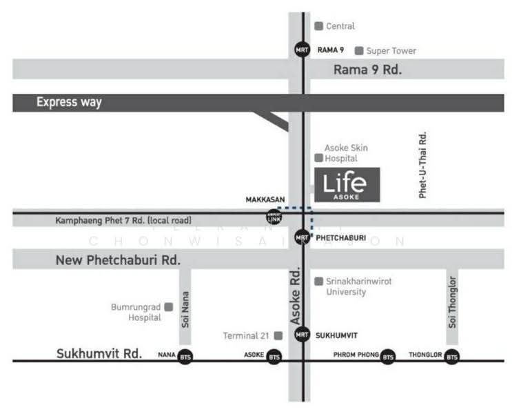 Life Asoke-Rama 9, bangkok, 626 Asoke-Dindaeng Road, Makkasan, Ratchathewi, Bangkok, 1 Bedroom, 35 sqm, Condo For Rent, by Teeranant Chonwisaikajon, 500559293 - DDproperty.com