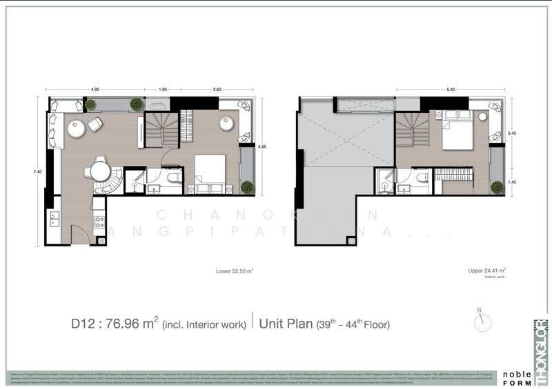 Noble Form Thonglor, Bangkok, Sukhumvit 55, Khlong Tan Nua, Watthana, Bangkok, 2 Bedrooms, 77 sqm, Condo For Sale, by Chanoknan Tangpipattanapong, 500559829 - DDproperty.com