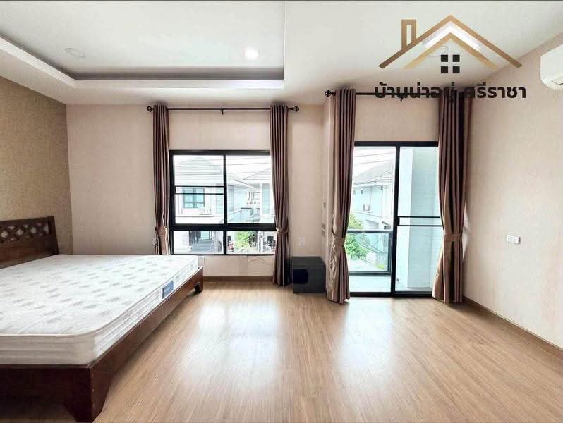 ขายบ้านแฝดหลังริม ม.มณีรินทร์บางพระ ศรีราชา, Chon Buri (Pattaya), Bang Phra, Si Racha, Chon Buri (Pattaya), 3 Bedrooms, 120 sqm, Semi-Detached House (Twin House) For Sale, by Dusit Saengfa, 500561187 - DDproperty.com