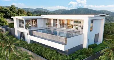 ขาย - Sleek 4 Bed Luxury Sea View Villa in Choeng Mon, สุราษฎร์ธานี