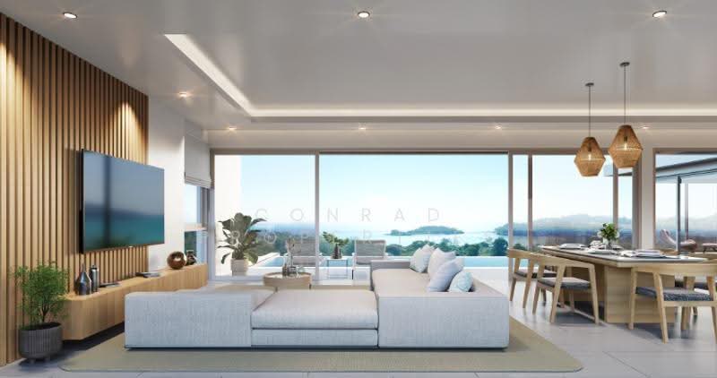 Sleek 4 Bed Luxury Sea View Villa in Choeng Mon, Surat Thani, Bo Put, Ko Samui, Surat Thani, 4 Bedrooms, 400 sqm, Villa For Sale, by Conrad Properties, 500562391 - DDproperty.com