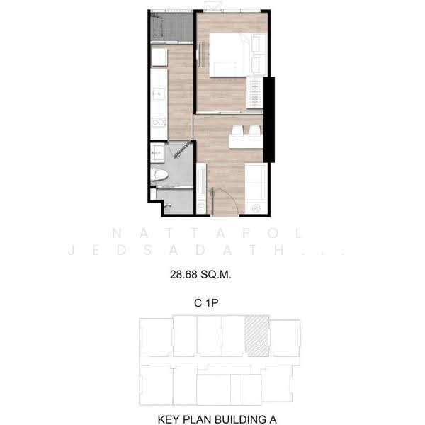 Modiz Sukhumvit 50, Bangkok, Soi Sukhumvit 50, Phra Kanong, Khlong Toei, Bangkok, 1 Bedroom, 29 sqm, Condo For Sale, by Nattapol Jedsadathitikul, 500562520 - DDproperty.com