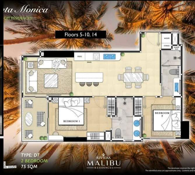 The Riviera Malibu : เดอะ ริเวียร่า มาลิบู, ชลบุรี, Phra Tam Nak 5, หนองปรือ, บางละมุง, ชลบุรี, 75 ตร.ม., คอนโด ขาย, โดย Thitiporn Pawikham, 500564583 - DDproperty.com