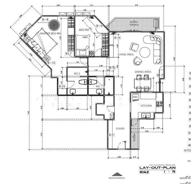 Central City East Tower, Bangkok, 1/121 East tower, Bang Na, Bangkok, 2 Bedrooms, 115 sqm, Condo For Rent, by Forty-Six Real Estate Group, 500565363 - DDproperty.com