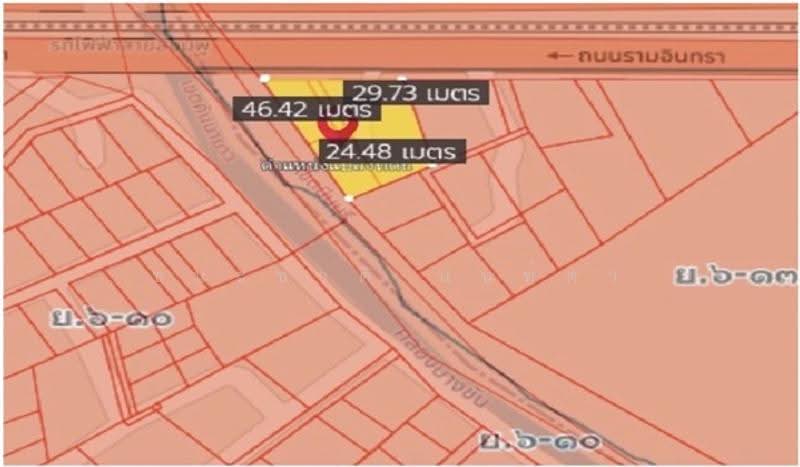 ติดถนนรามอินทรา, Bangkok, Min Buri, Bangkok, , 1,172 sqm, Land For Sale, by ชนะชาติ นนท์ตา, 500567102 - DDproperty.com