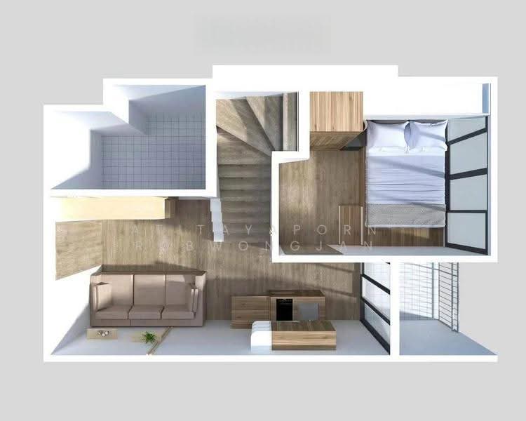 Altitude Unicorn Sathorn-Tha Phra, Bangkok, Ratchaphruek Road, Talat Plu, Thon Buri, Bangkok, 2 Bedrooms, 39 sqm, Condo For Rent, by Atitayaporn Robwongjan, 500567704 - DDproperty.com