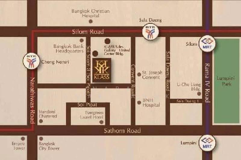 Klass Silom, Bangkok, 52 Silom Road, Silom, Bang Rak, Bangkok, 1 Bedroom, 33 sqm, Condo For Rent, by Napat Thamakulangkul, 500568316 - DDproperty.com